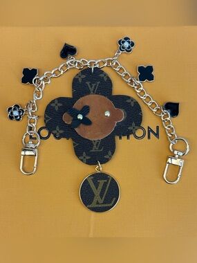 Louis Vuitton Monogram Flower Bag Charm Chain